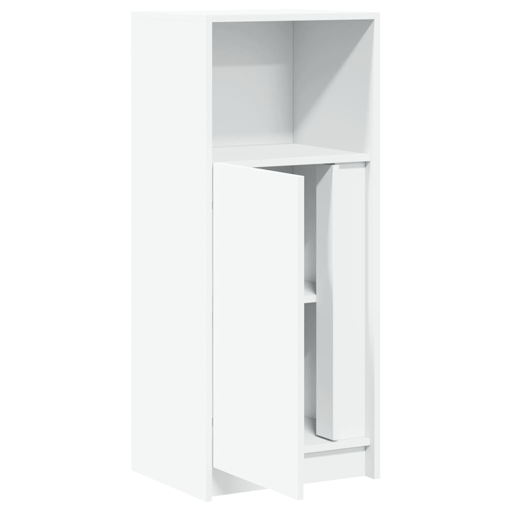Komoda s LED svjetlima bijela 42,5x34x100 cm konstruirano drvo