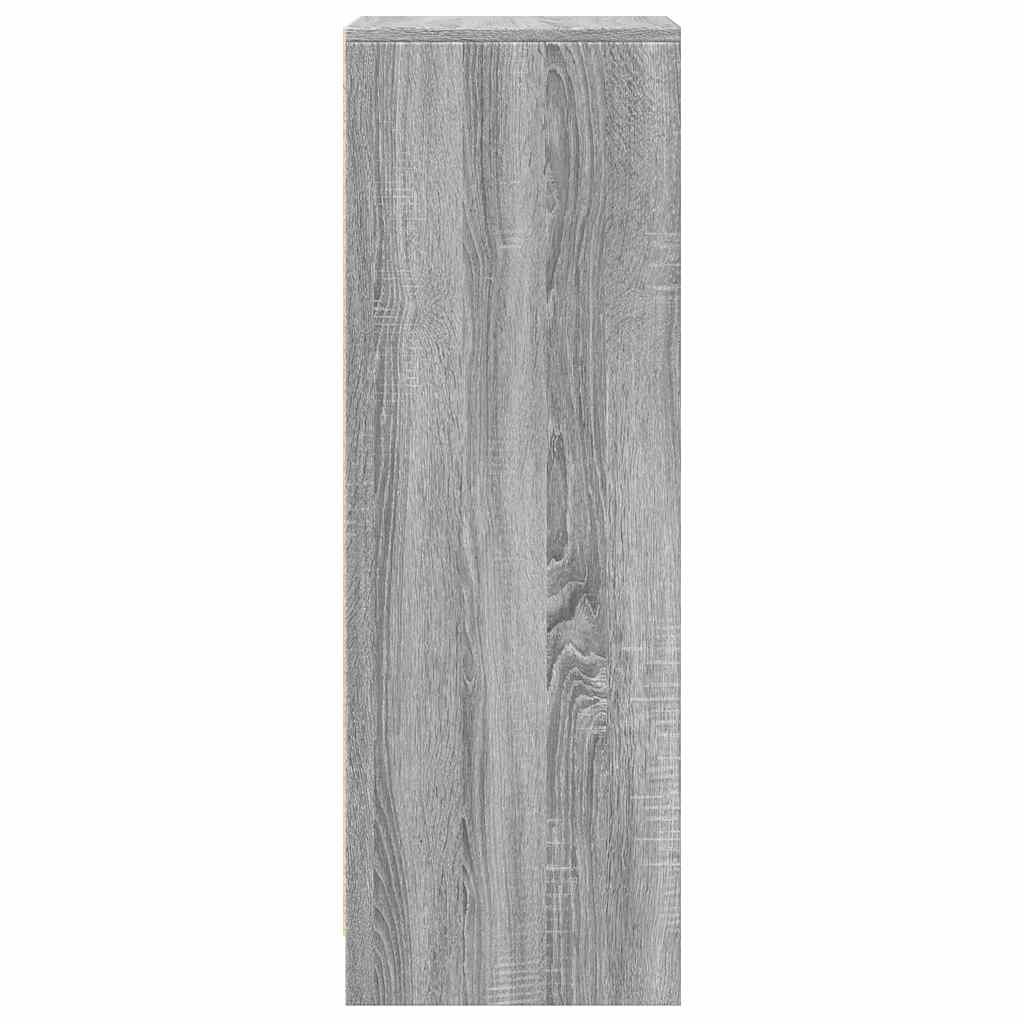 Komoda s LED svjetlima boja hrasta sonome 42,5x34x100 cm drvena