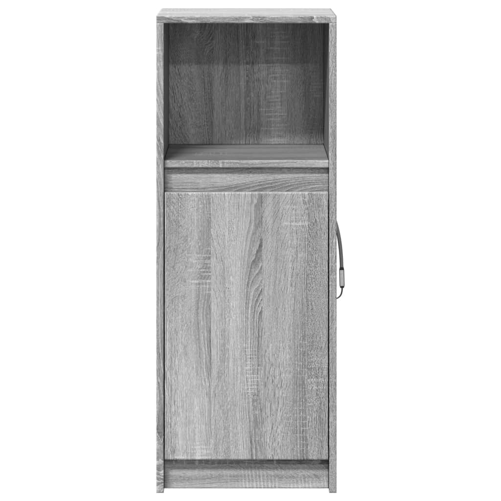 Komoda s LED svjetlima boja hrasta sonome 38x34x100 cm drvena