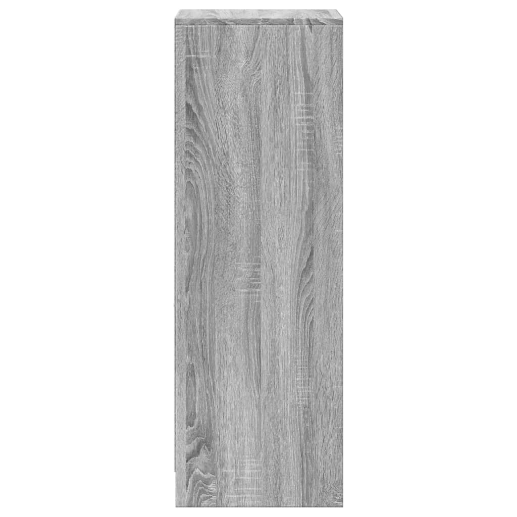 Komoda s LED svjetlima boja hrasta sonome 38x34x100 cm drvena