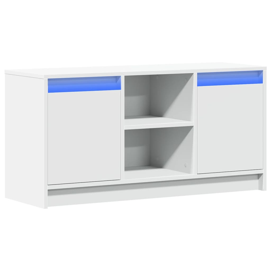TV ormarić LED bijeli 100 x 34 x 50 cm od konstruiranog drva