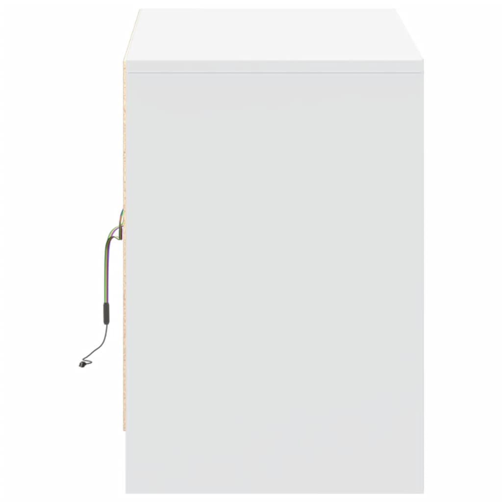 TV ormarić LED bijeli 100 x 34 x 50 cm od konstruiranog drva