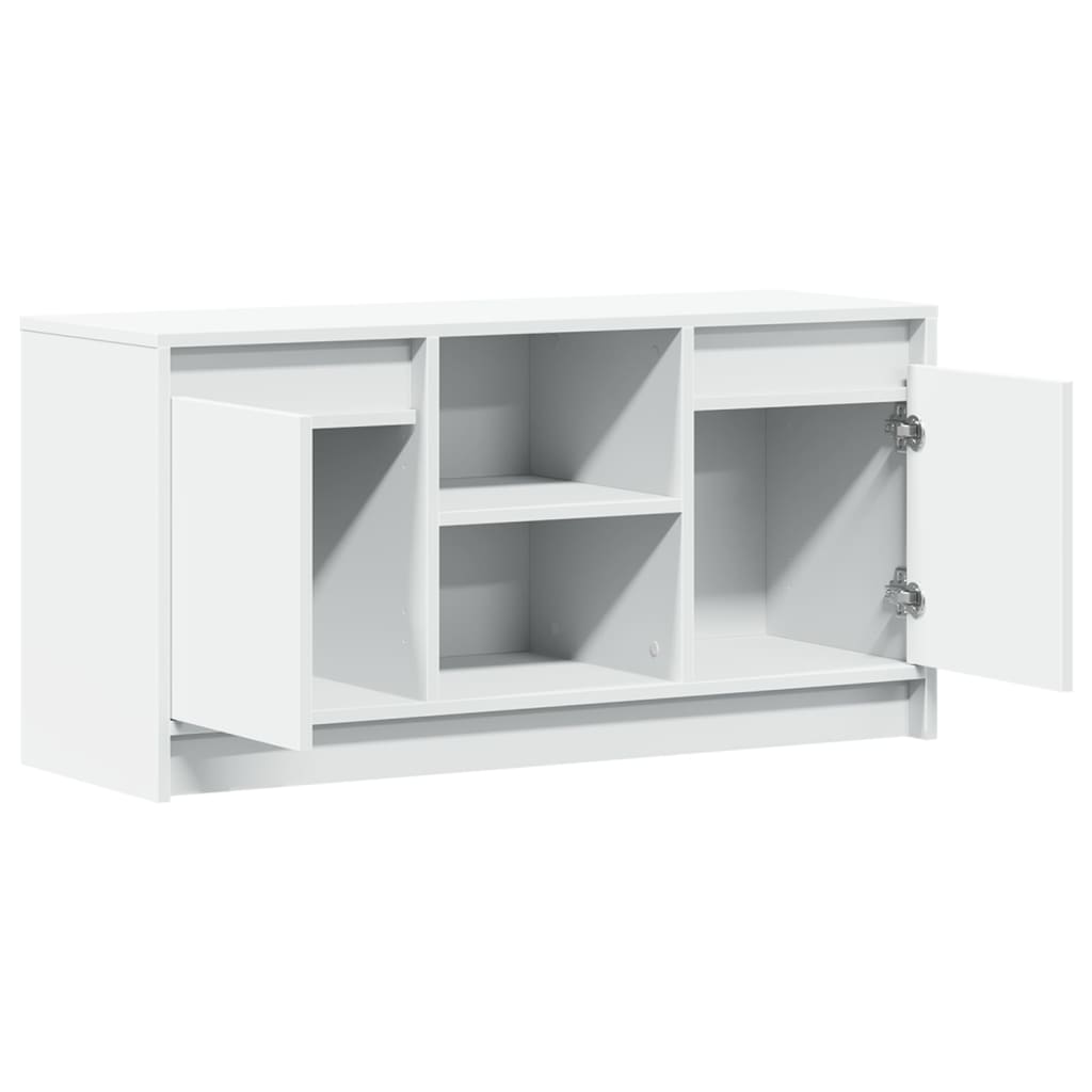 TV ormarić LED bijeli 100 x 34 x 50 cm od konstruiranog drva