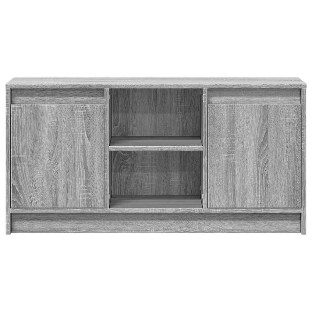 TV ormarić s LED svjetlima boja hrasta 100x34x50 cm drveni