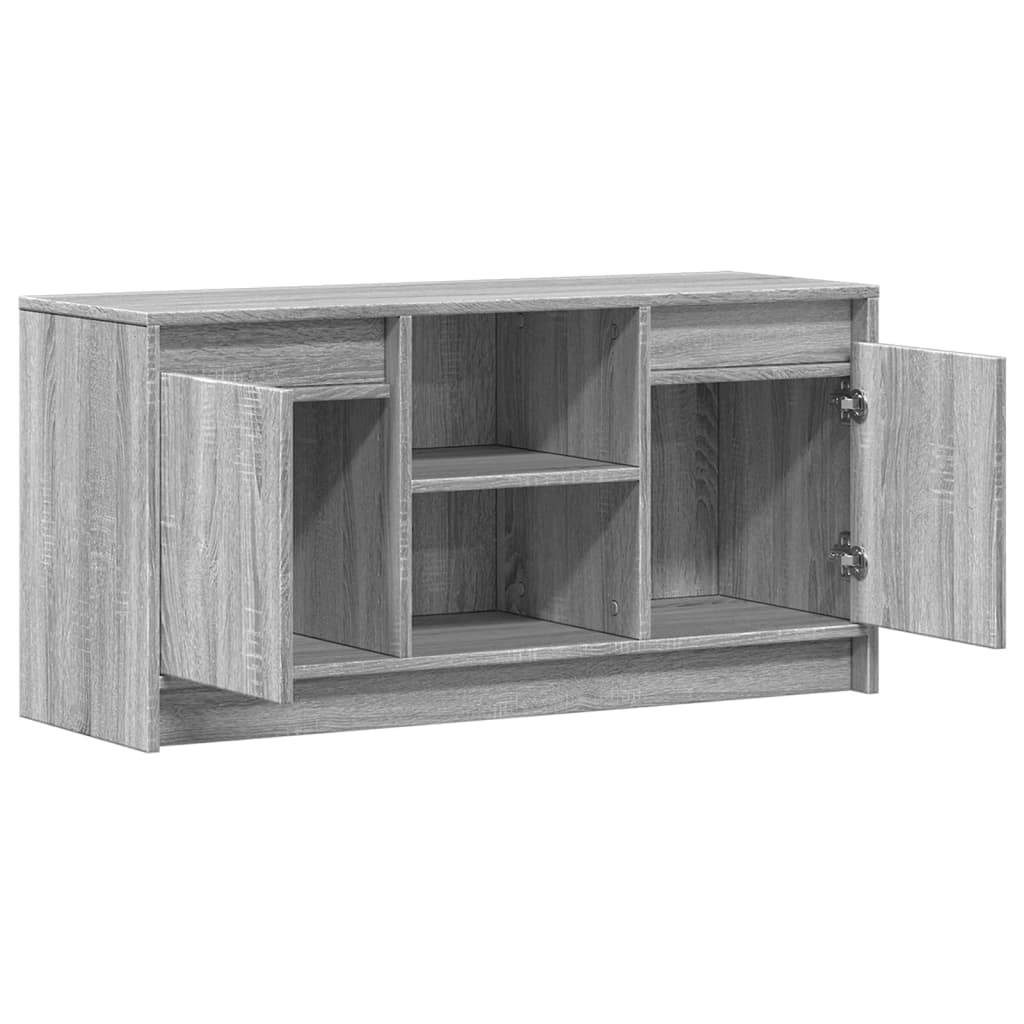 TV ormarić s LED svjetlima boja hrasta 100x34x50 cm drveni