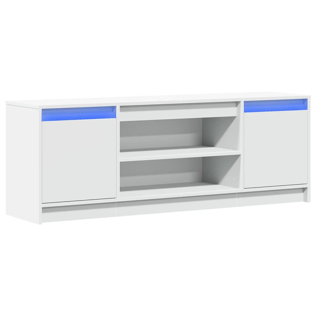 TV ormarić LED bijeli 139,5x34x50 cm od konstruiranog drva