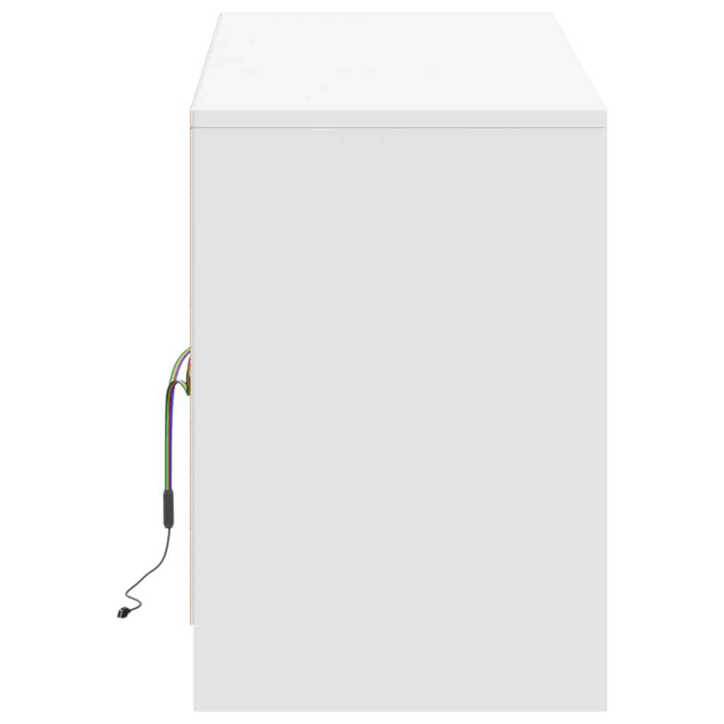TV ormarić LED bijeli 139,5x34x50 cm od konstruiranog drva