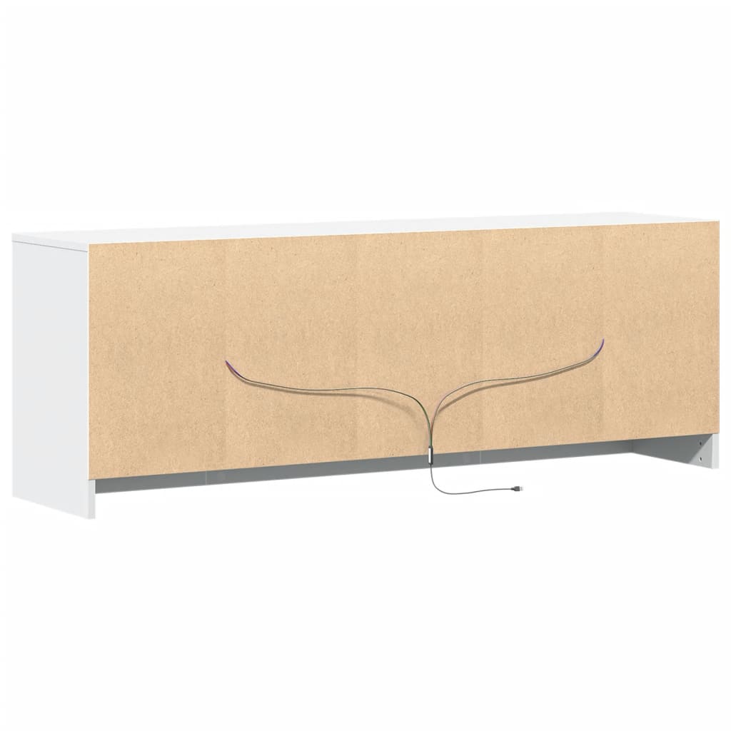 TV ormarić LED bijeli 139,5x34x50 cm od konstruiranog drva