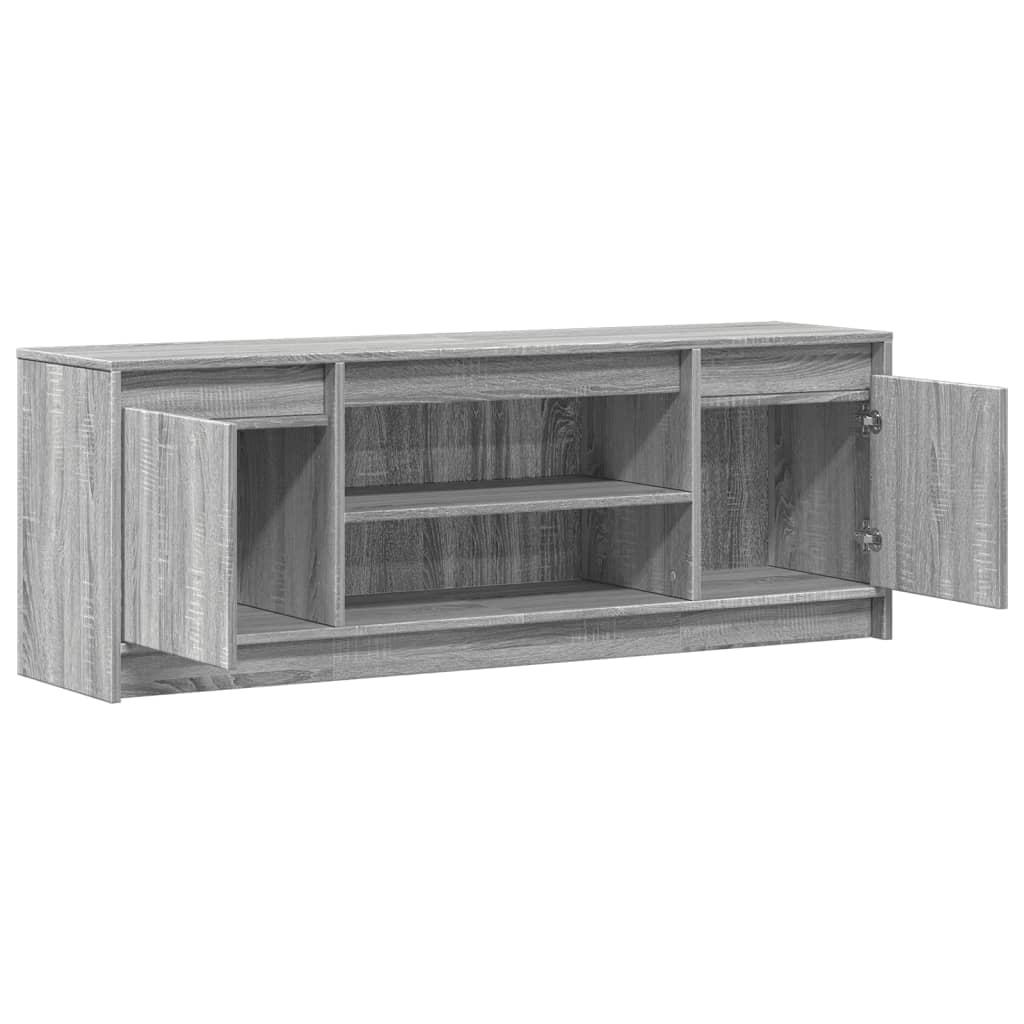 TV ormarić s LED svjetlima boja hrasta 139,5x34x50 cm drveni