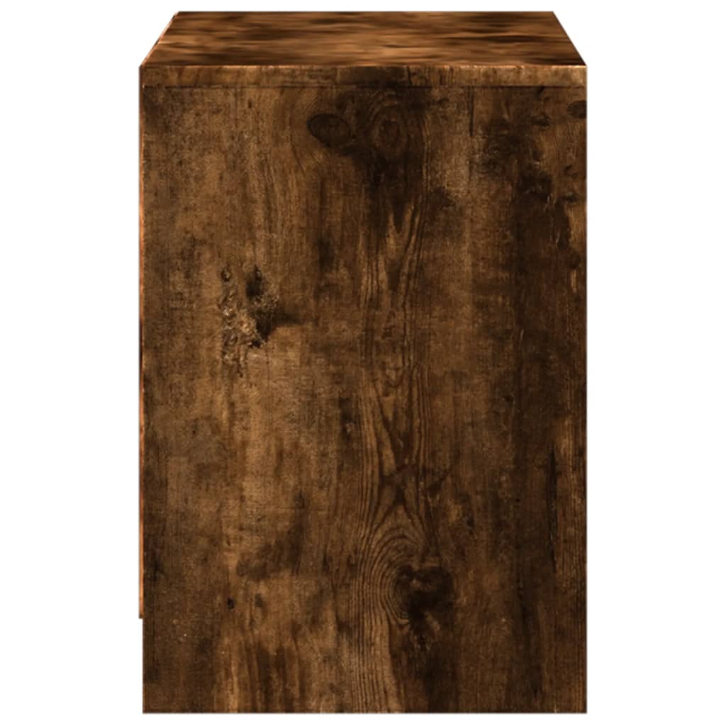 TV ormarić s LED svjetlima boja hrasta 100x34x50 cm drveni