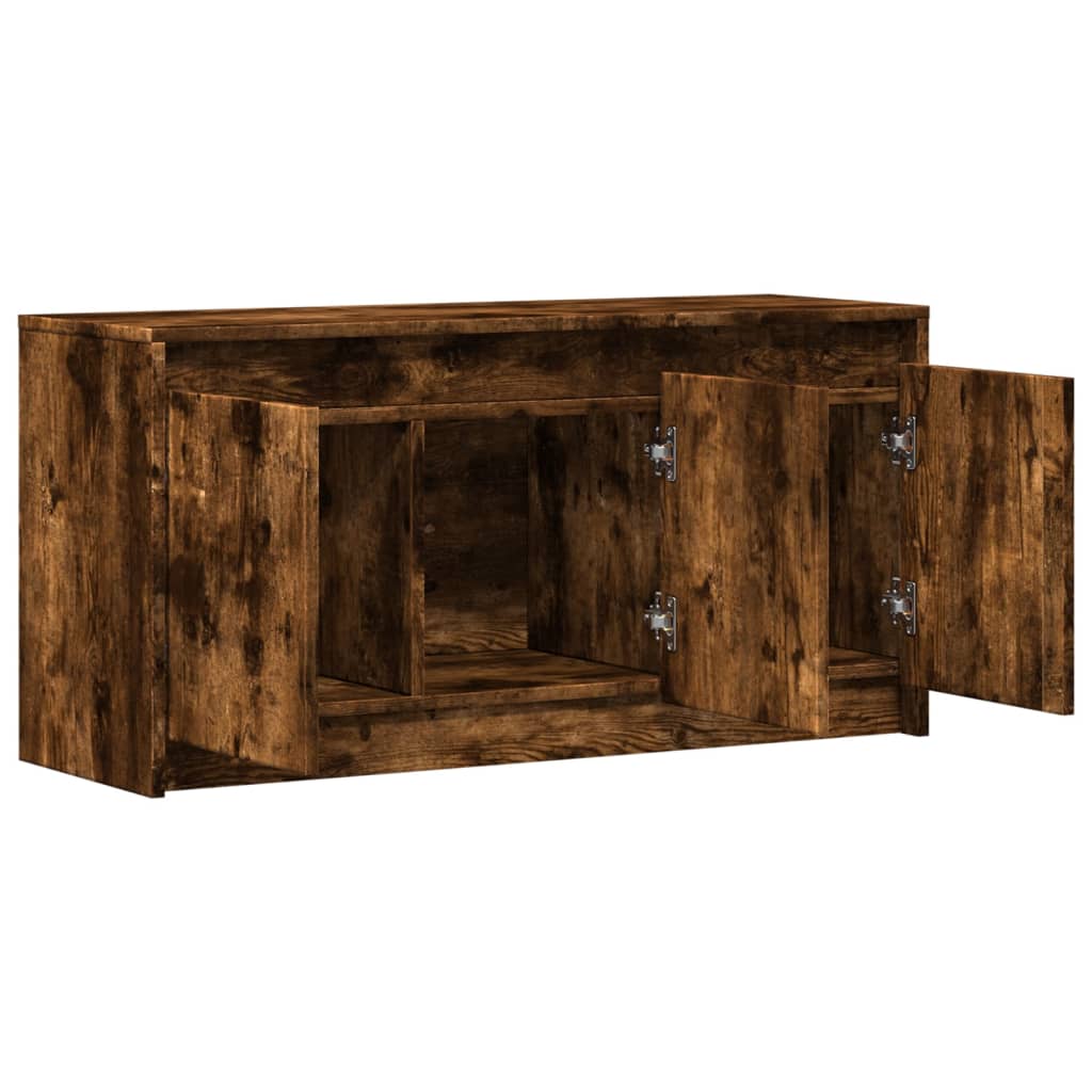 TV ormarić s LED svjetlima boja hrasta 100x34x50 cm drveni