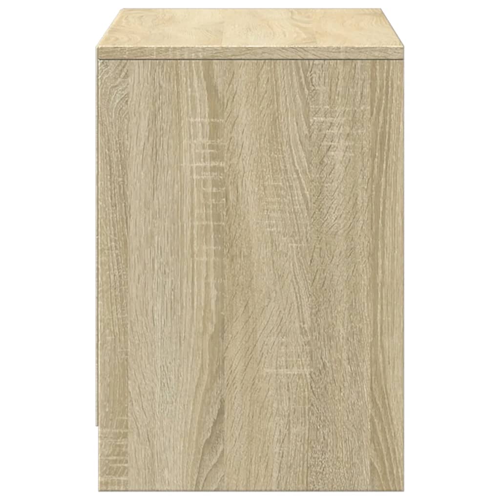 TV ormarić s LED svjetlima boja hrasta 100x34x50 cm drveni