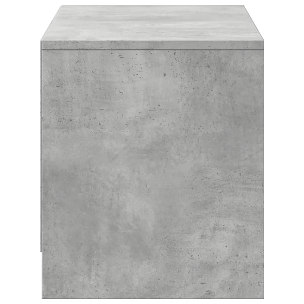 TV ormarić s LED svjetlima boja betona 97x34x40 cm drveni