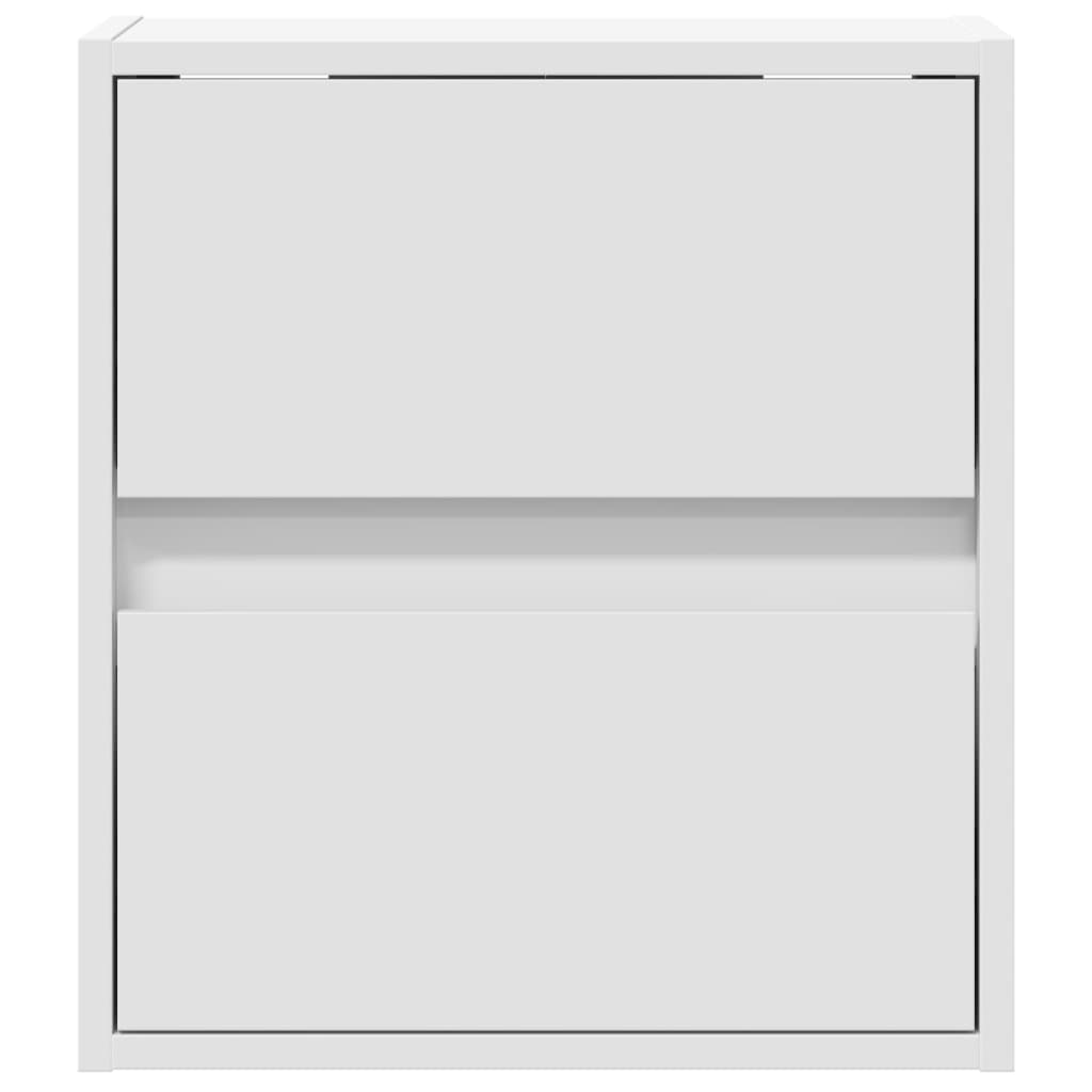 Zidni TV ormarići s LED svjetlima 2 kom bijeli 41 x 31 x 45 cm