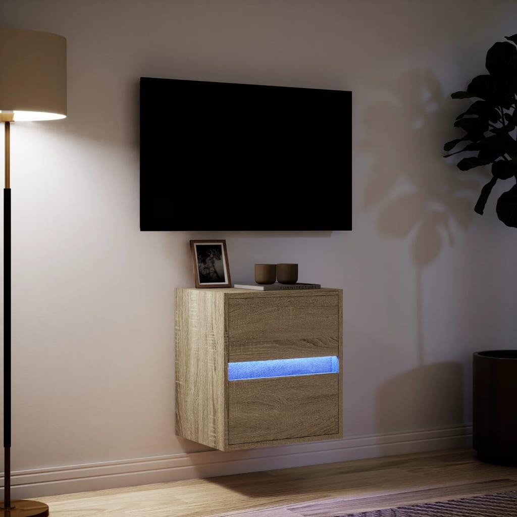 Zidni TV ormarić LED boja hrasta sonome 41x31x45 cm