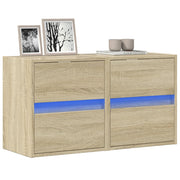 Zidni TV ormarići LED 2 kom boja hrasta sonome 41x31x45 cm