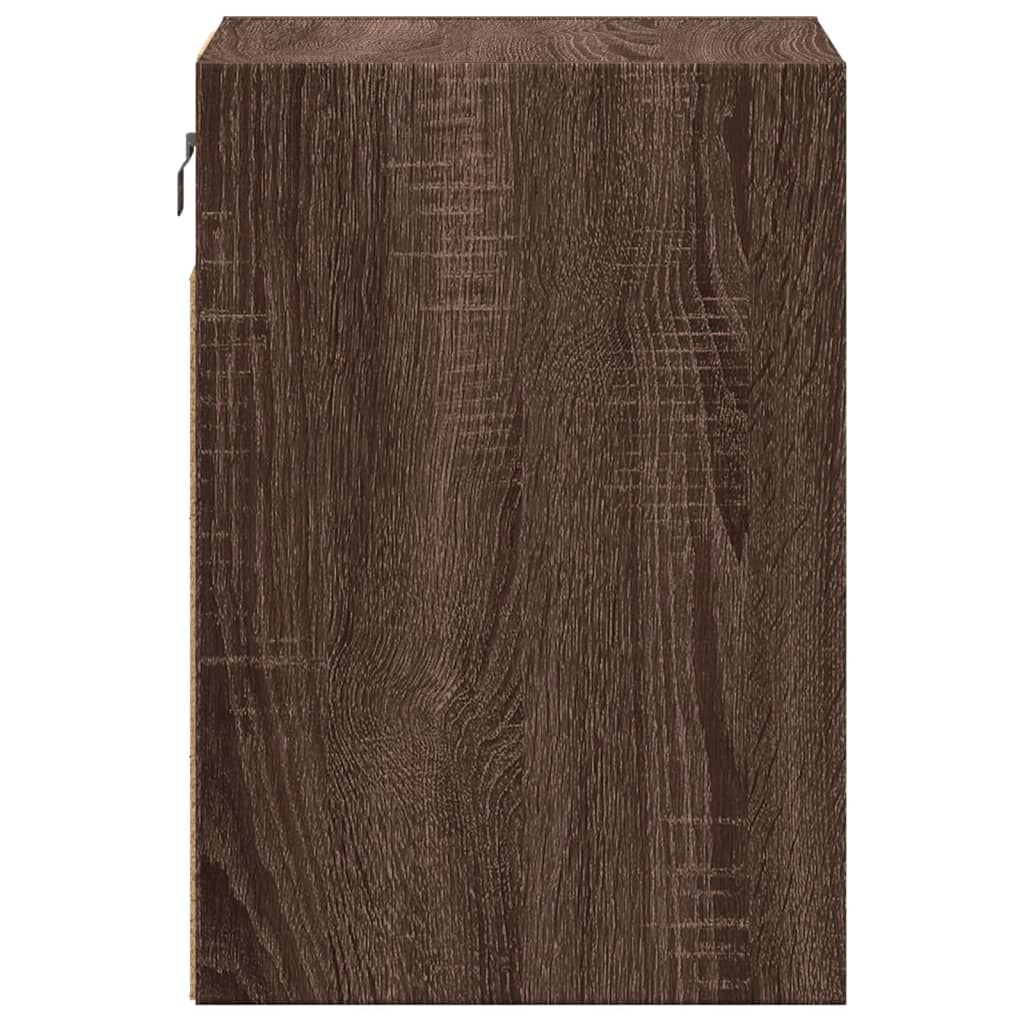 Zidni TV ormarić s LED svjetlima boja hrasta 41x31x45 cm