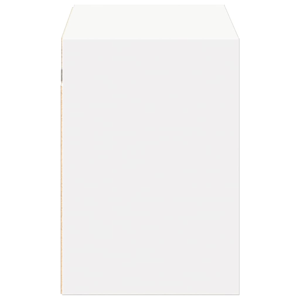 Zidni TV ormarić s LED svjetlima bijeli 100x31x45 cm