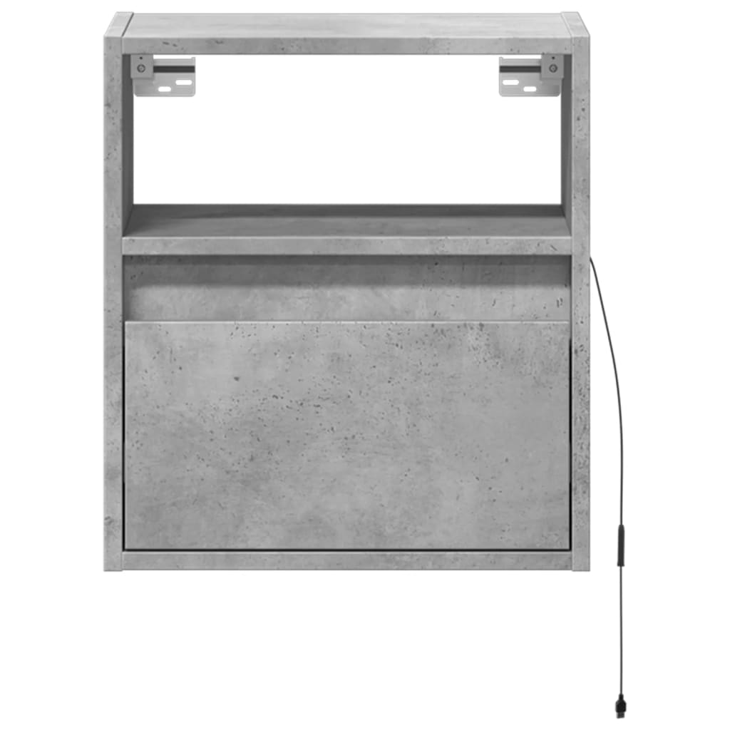 Zidni TV ormarići LED 2 kom boja betona 41x31x45 cm