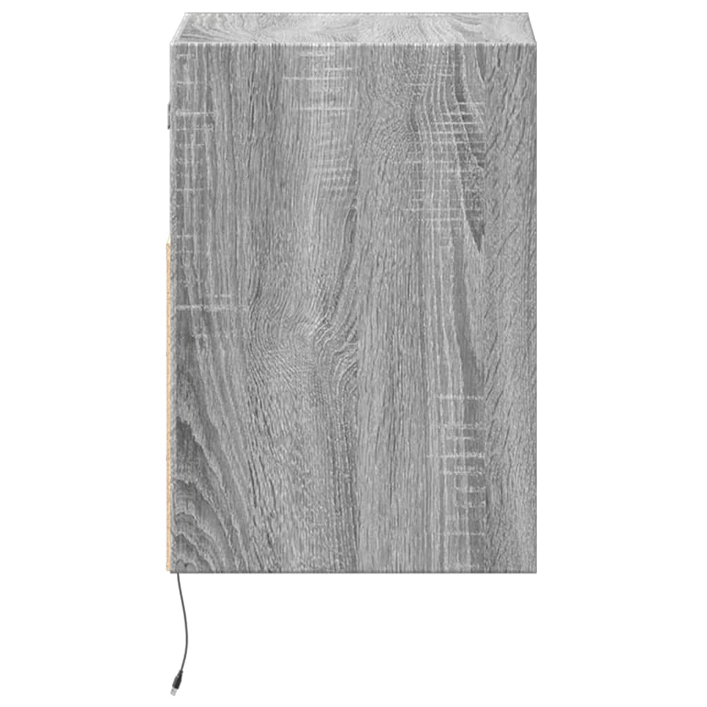 Zidni TV ormarići LED 2 kom siva boja hrasta 41x31x45 cm