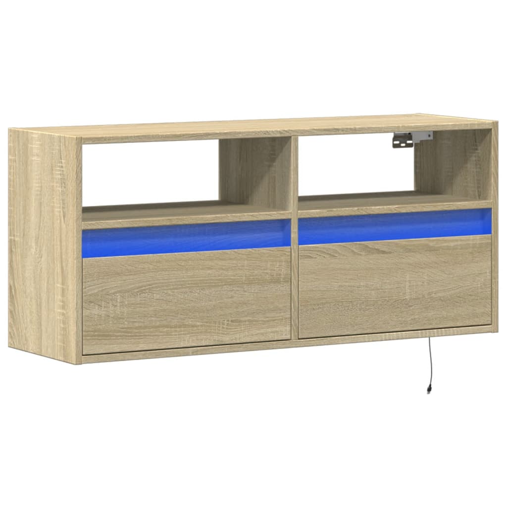 Zidni TV ormarić LED boja hrasta sonome 100x31x45 cm
