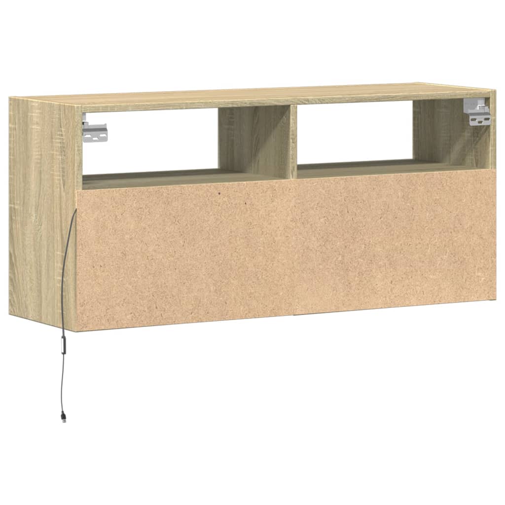 Zidni TV ormarić LED boja hrasta sonome 100x31x45 cm