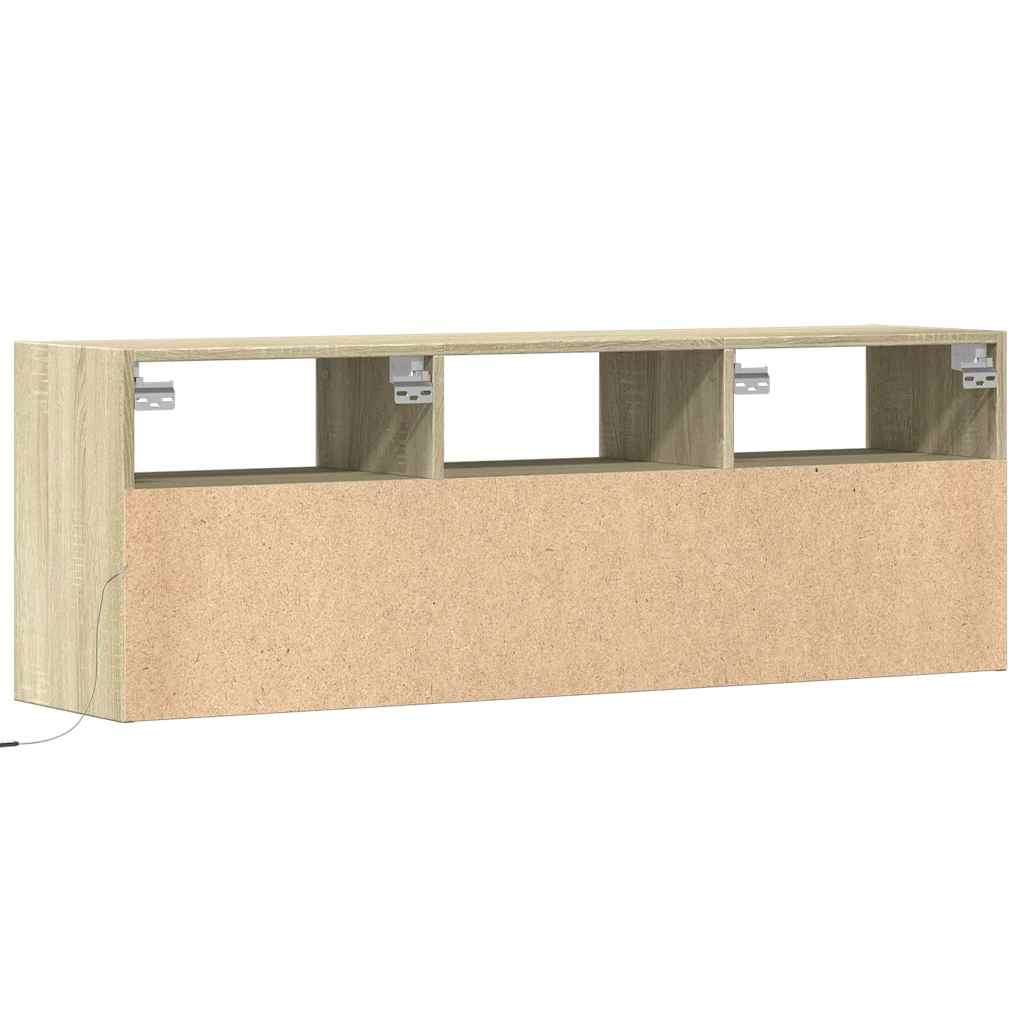 Zidni TV ormarić LED boja hrasta sonome 130 x 31 x 45 cm