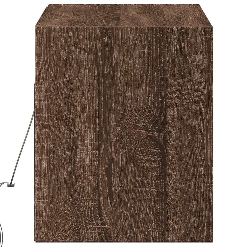 Zidni TV ormarić LED smeđa boja hrasta 100x31x38 cm