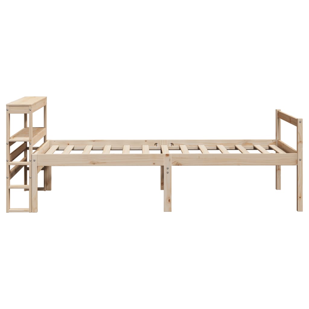 Krevet za starije s uzglavljem 75x190 cm od borovine