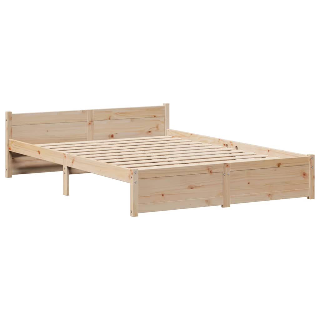 Okvir za krevet s uzglavljem 150 x 200 cm borovina
