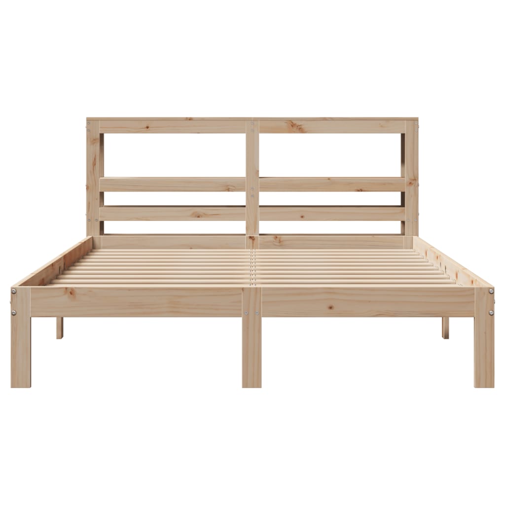 Okvir za krevet s uzglavljem 140x200 cm od masivne borovine