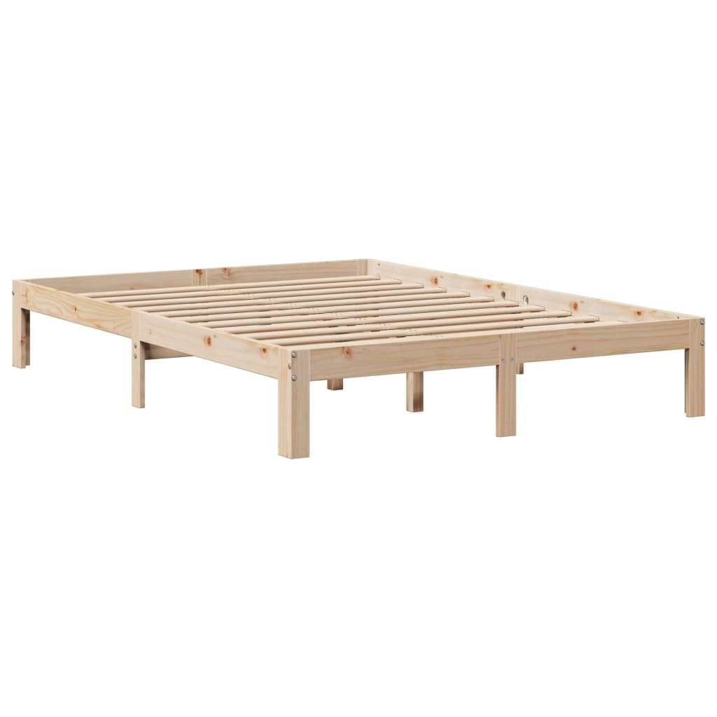 Okvir za krevet s uzglavljem 140x200 cm od masivne borovine