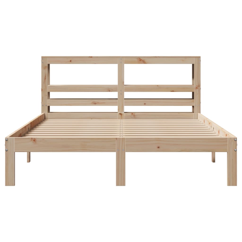 Okvir za krevet s uzglavljem 150 x 200 cm borovina