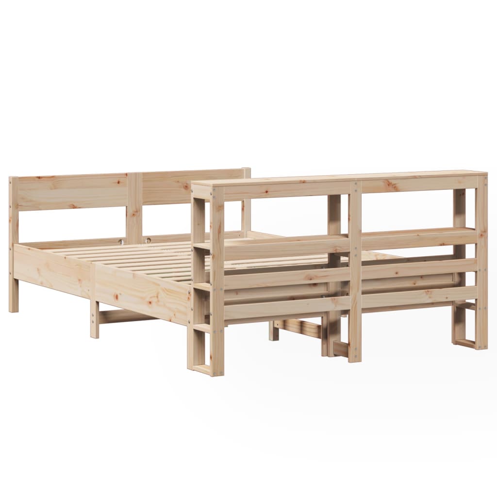 Okvir kreveta bez madraca 120 x 200 cm od masivne borovine