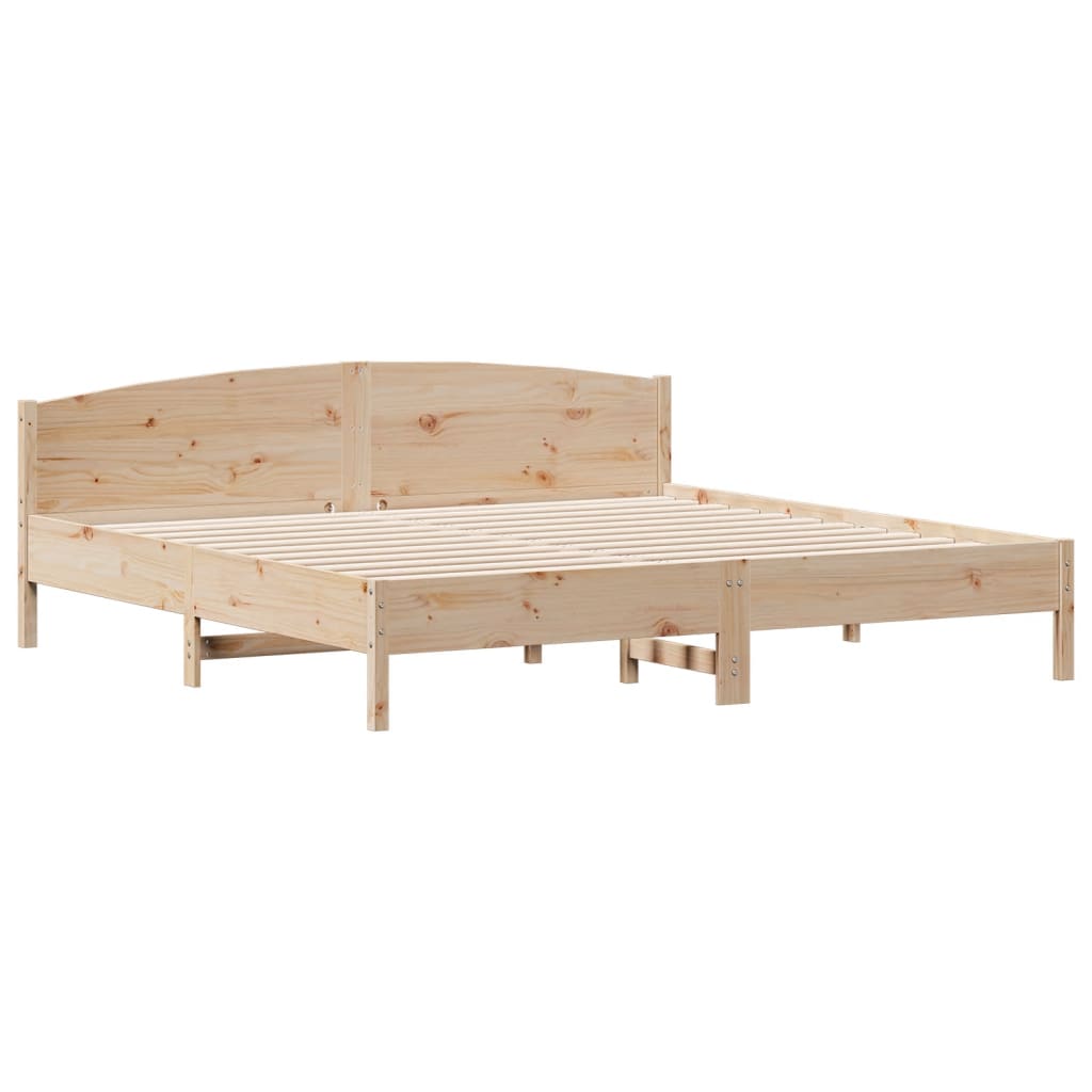 Okvir kreveta bez madraca 180 x 200 cm od masivne borovine