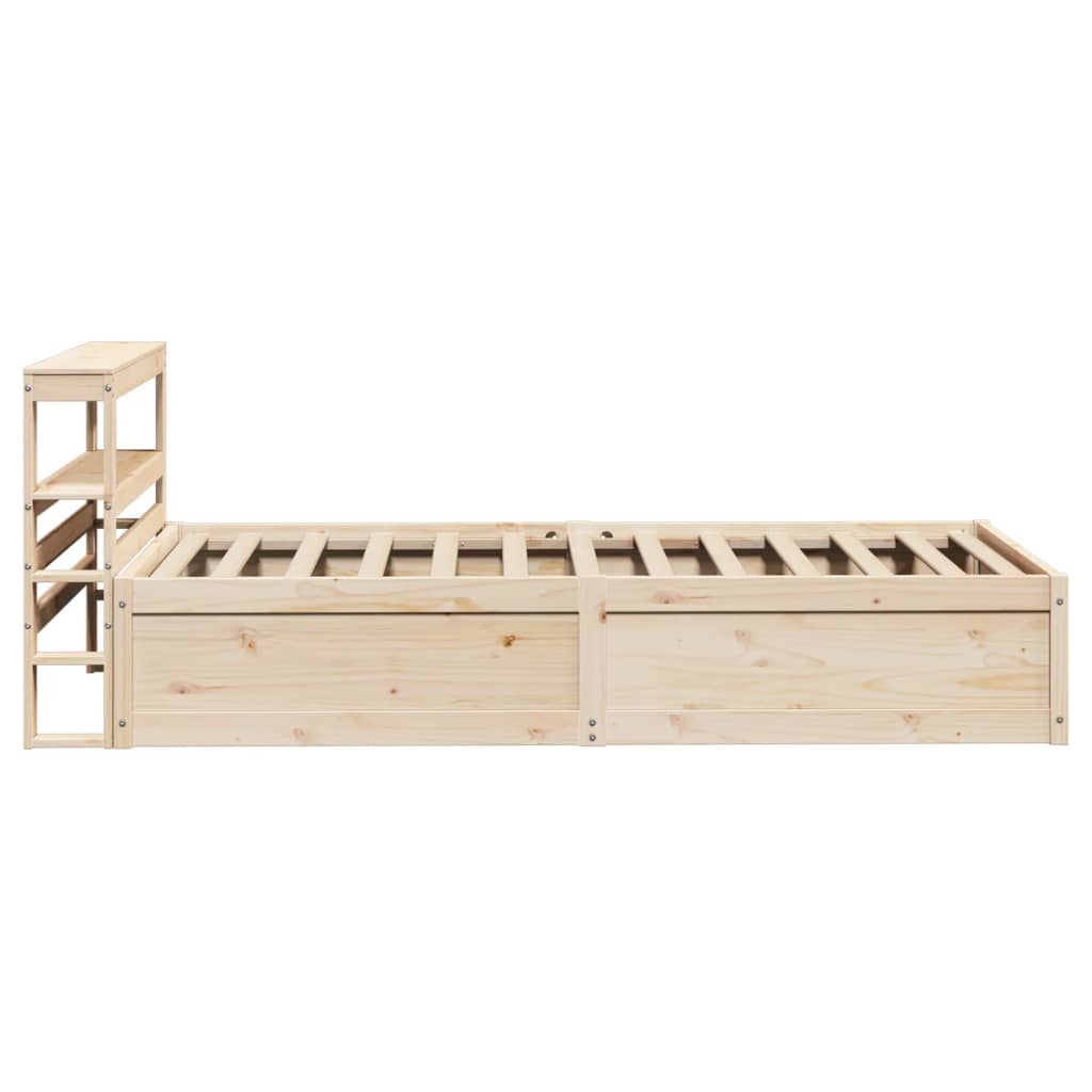 Okvir kreveta s uzglavljem 75x190 cm od borovine