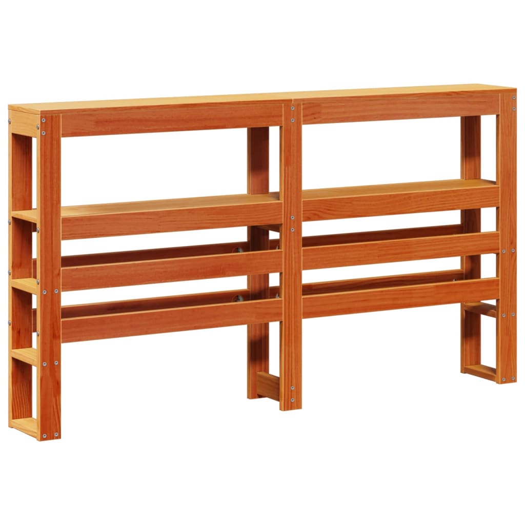 Okvir kreveta bez madraca voštano smeđi 120x200 cm od borovine