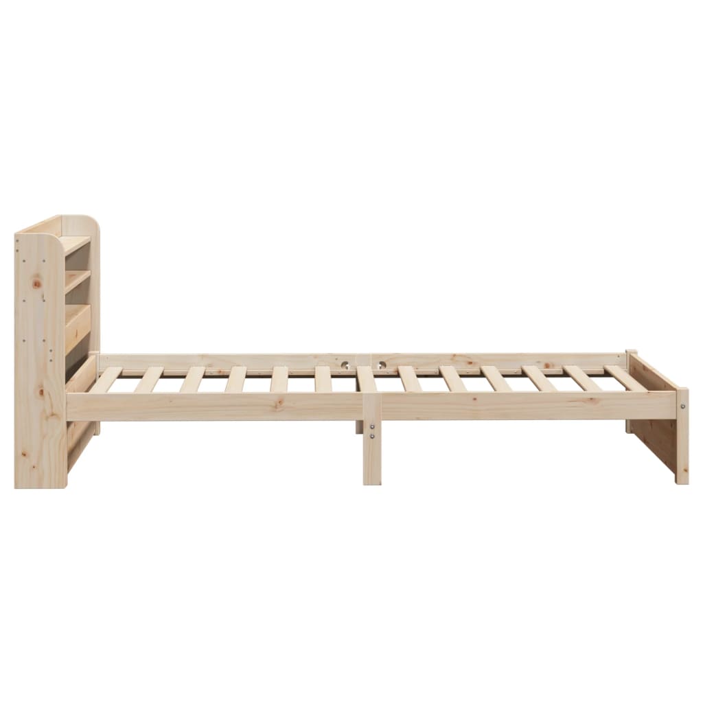 Okvir kreveta s uzglavljem 75x190 cm od borovine