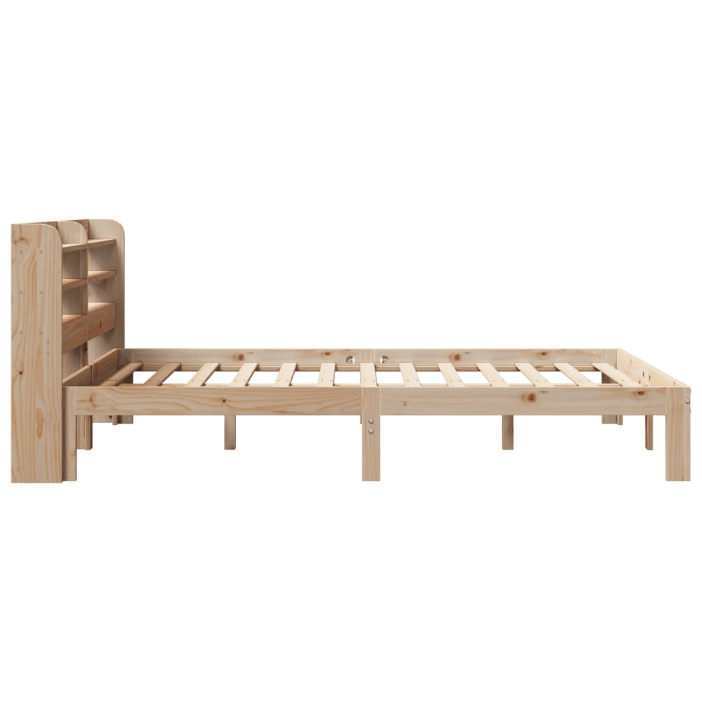 Okvir kreveta s uzglavljem 75x190 cm od borovine
