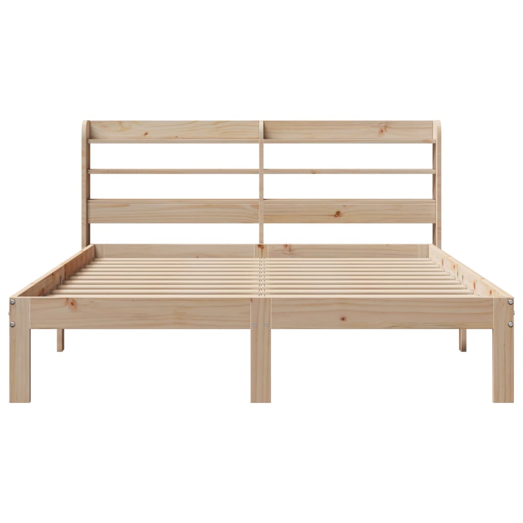 Okvir za krevet s uzglavljem 150 x 200 cm borovina