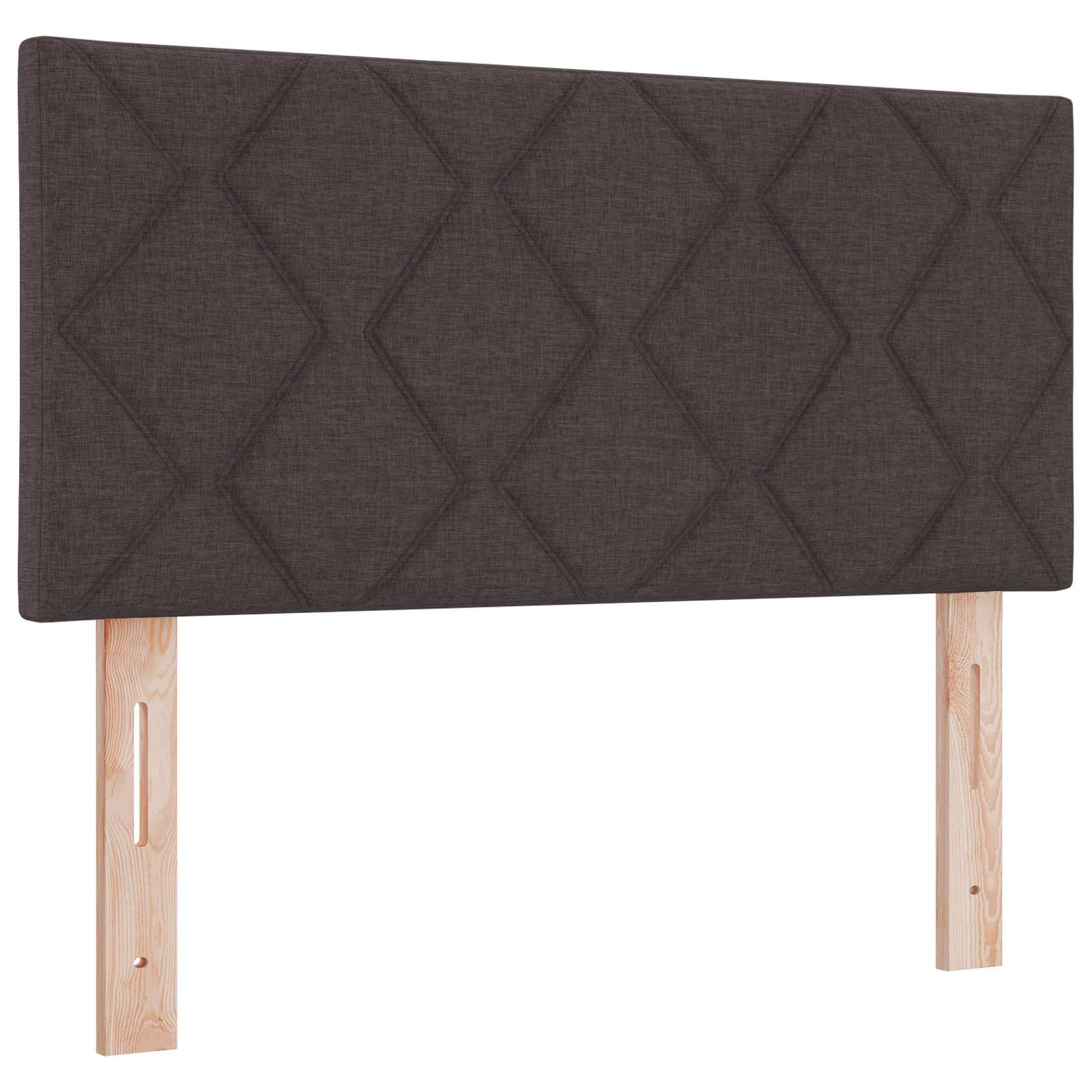 LED glava kreveta Smeđa 90 cm tkanina
