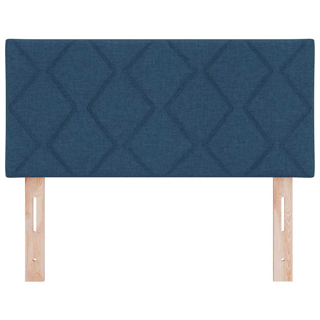 LED glava kreveta Plava 90 cm tkanina