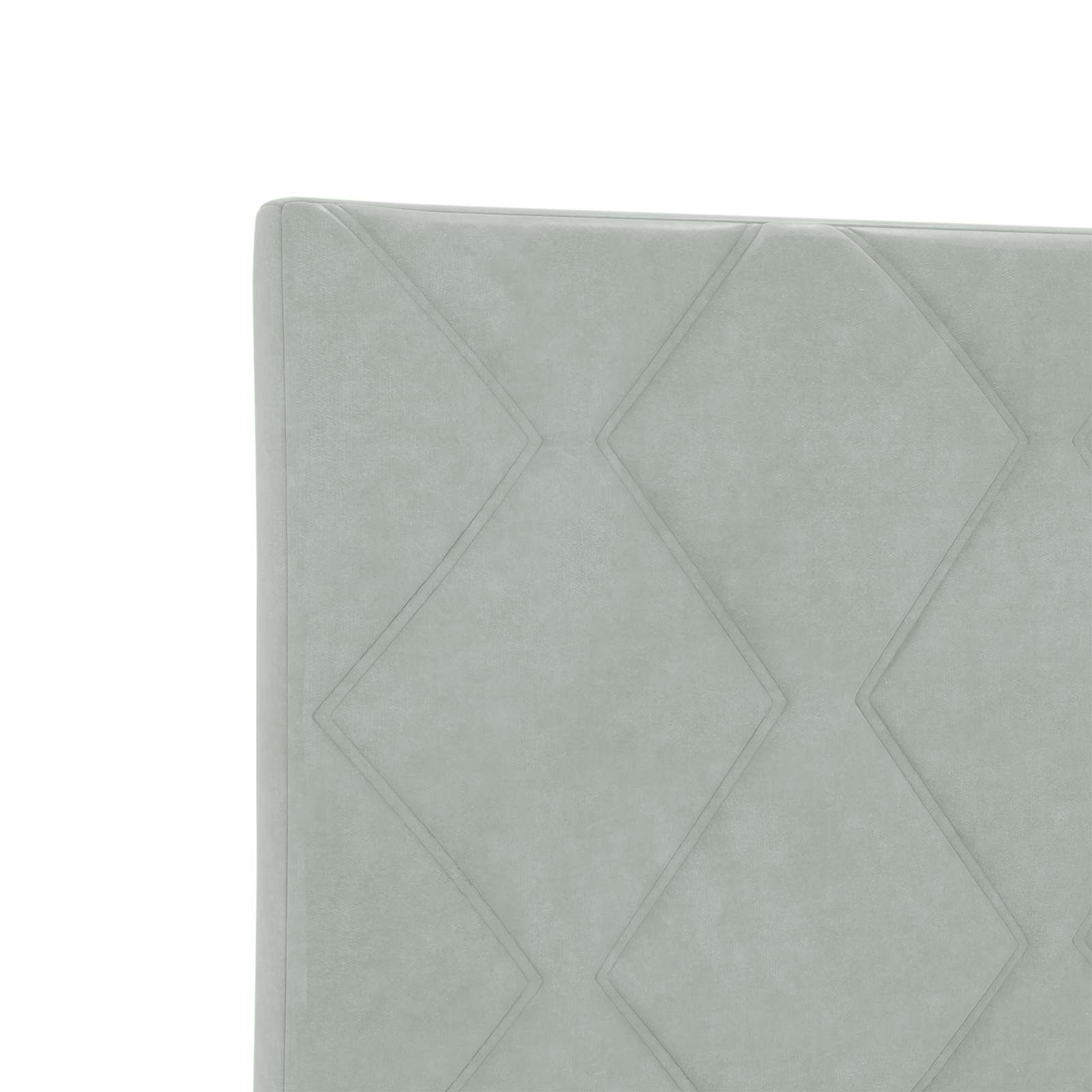 LED glava kreveta Svijetlo siva 90 cm Baršun