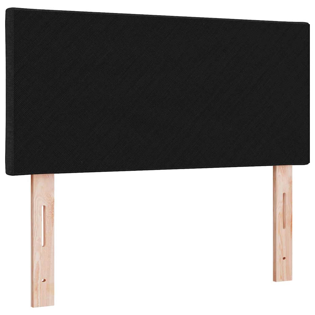 LED glava kreveta Crna 100 cm tkanina
