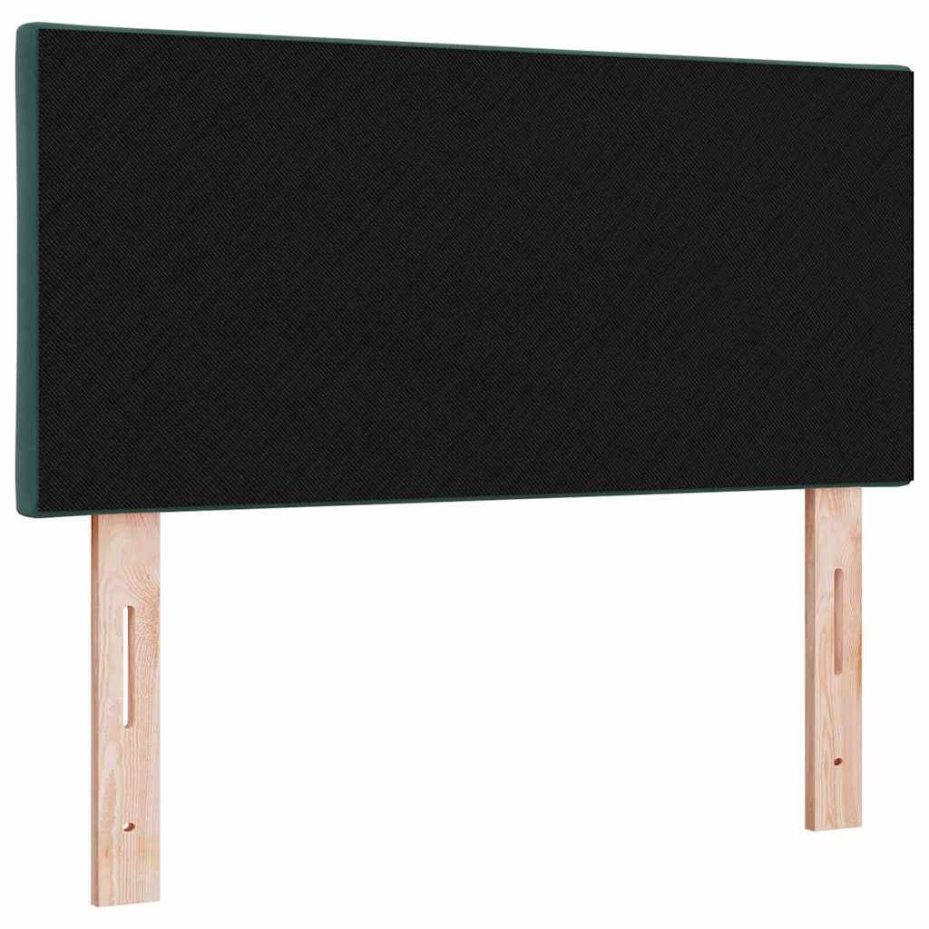 LED glava kreveta Tamnozelena 100 cm Baršun