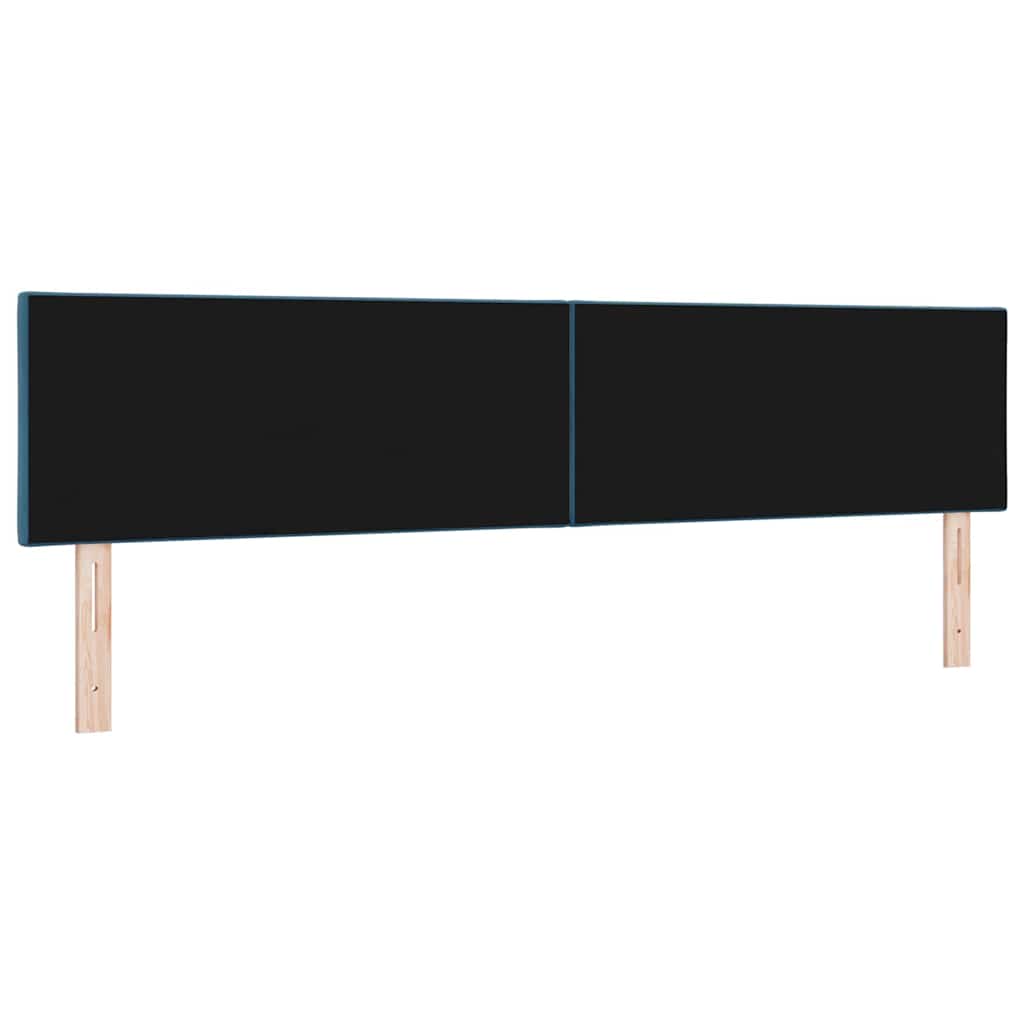 LED glava kreveta Tamno plava 200 cm Baršun