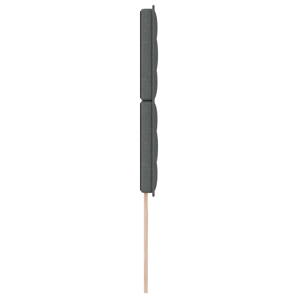 LED glava kreveta s LED trakama Tamno siva 90 cm tkanina