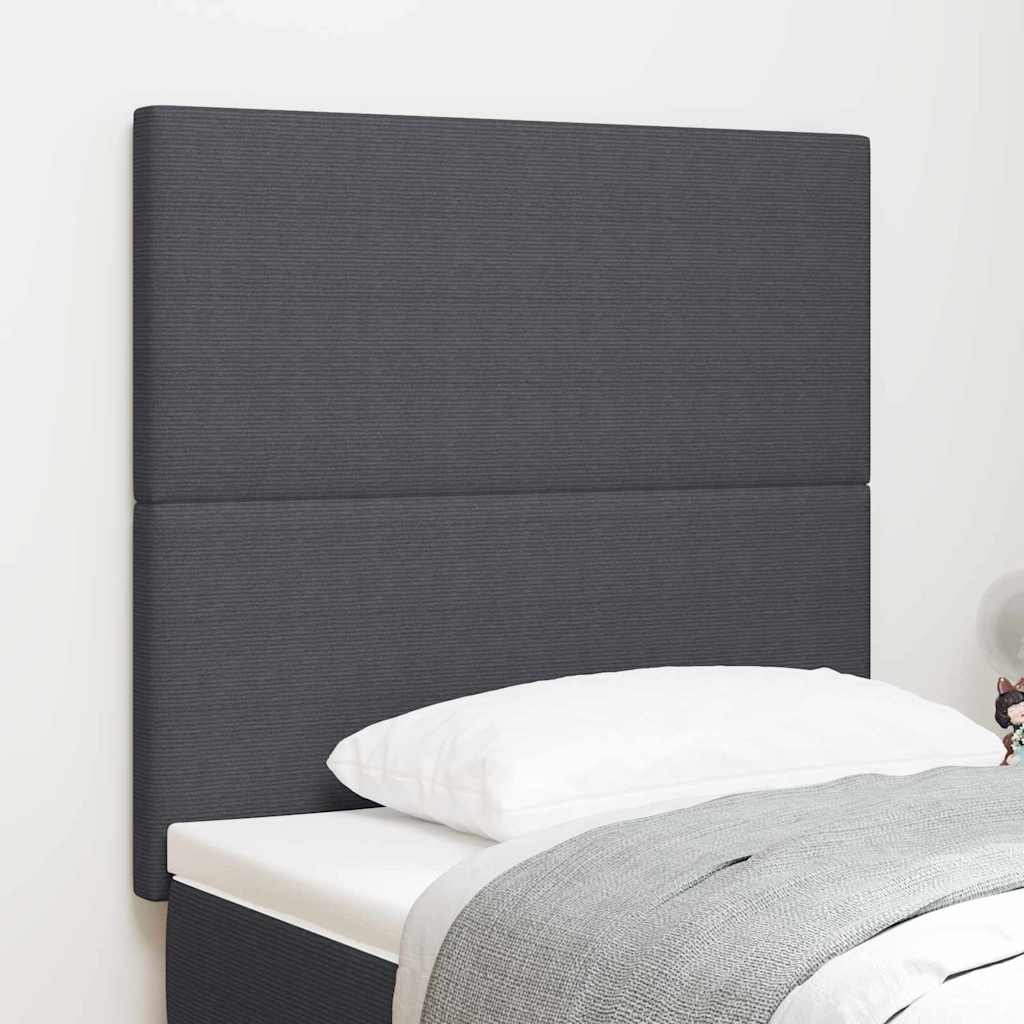 LED glava kreveta s uzglavljem Tamno siva 80 cm Kordura tekstil