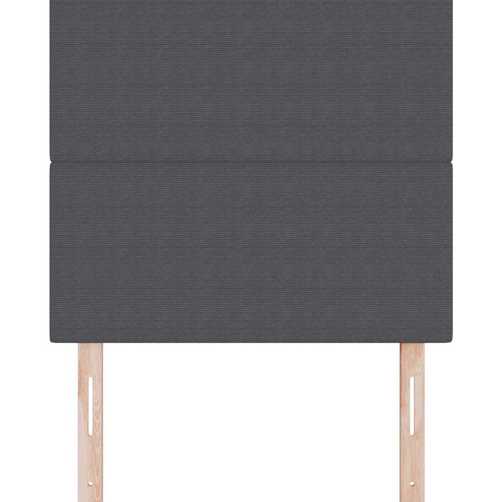 LED glava kreveta s uzglavljem Tamno siva 80 cm Kordura tekstil
