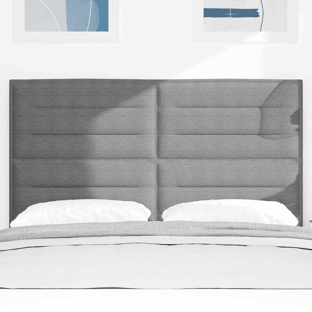 LED glava kreveta Svijetlo siva 144 cm Kordura tekstil